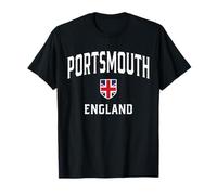 Portsmouth England Flag Patriot Shield T-Shirt