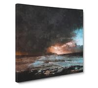 Portstewart in Northern Ireland Canvas Print | Gallery Wrapped 30mm Frame Wall Art | 14x14 inches | Ready to Hang | Modern Picture | Living Room Bedroom Lounge Office