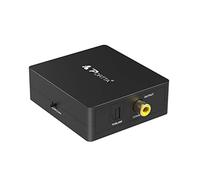PORTTA 2 Way Digital Audio Converter Adapter, SPDIF Toslink to Coaxial Toslink or Coaxial to Coax Optical Toslink Compatible with HD TV DVD Blu-ray Player Amp Speaker Soundbar