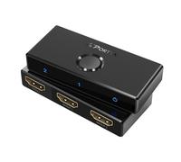 PORTTA 4K 60Hz Bi-Directional HDMI Switch 1 in 2 Outputs HDMI 2.0 2 in 1 Supports HDR HDCP2.3 3D for Blu-ray, Xbox, PS4, PS5, Roku Fire, HDTV, HDTV Monitor, Black