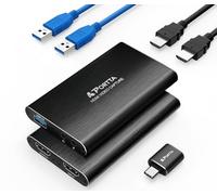 PORTTA HDMI Video Capture Card, Stream and Record in 1080P60 with Ultra-Low Latency, 4K HDMI in/Loop Out, USB 3.0 to PC Compatible with Camcorder/PS4/PS5/Xbox/Nintendo Switch 2/OBS