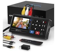 PORTTA VHS to Digital Converter, Video to Digital Recorder with Remote, Compatible with VHS, VCR, DVR, DVD, Hi8, Mini DV Players, Camcorder, Gaming Consoles (VHS/Tapes/DVD Player Not Included)