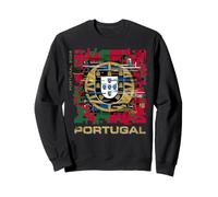Portugal 2026 Glitch Art National Pride Digital Heritage Sweatshirt