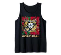 Portugal 2026 Glitch Art National Pride Digital Heritage Tank Top