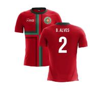 Portugal Airo Concept Home Shirt - Bruno Alves in Red | Size: Medium Portugal Red M