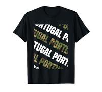 Portugal Camo Pattern Green Camouflage T-Shirt
