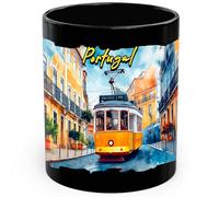Portugal Ceramic Coffee Mug 11oz Lisbon Algarve Coast - Tea Coffee Mug with Comfortable Grip - Unique Fun Gift Cup for Office or Home - Vibrant Long-Lasting Print ID44991