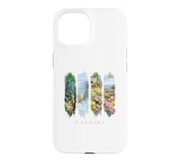 Portugal Cliffs, Laurel Forest and Flowers Vacation Madeira Case for iPhone 15