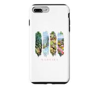 Portugal Cliffs, Laurel Forest and Flowers Vacation Madeira Case for iPhone 7 Plus/8 Plus