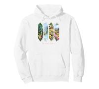 Portugal Cliffs, Laurel Forest and Flowers Vacation Madeira Pullover Hoodie
