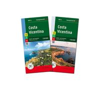 Portugal Costa Vicentina Map WK P4: 2 map Set with Guide booklet hiking walking