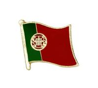 Portugal Country Enamel National Flag Lapel Metal Pin Badge - Patriotic Portuguese Brooch 1.6 x 1.9 cm - Heritage, Travel, and Identity Symbol