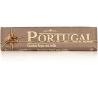 "Portugal" Dark Chocolate Bar with Hazelnuts - 300g - Gluten-Free Chocolate - Made with Chocolate, Hazelnuts and Sugar - Smooth and Creamy Texture - Gourmet Product from Portugal