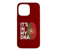 Portugal DNA Heritage Portuguese Roots Fingerprint Design Case for iPhone 14 Pro Max