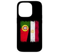 Portugal Egypt Half Flag Portuguese Egyptian Heritage Case for iPhone 14 Pro