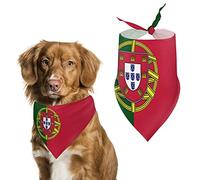 Portugal Flag Dog Bandana Pet Scarf Triangular Bibs Kerchief Funny Printed Accessories Decoration