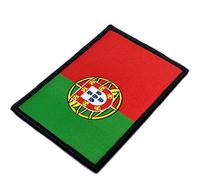 Portugal Flag Patch for Clothing - Adhesive Embroidered Patch with Official Colors of The Portuguese Flag - Flags of Europe - Portugal Flag 3" x 2"