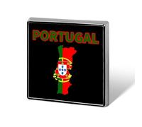 Portugal Flag Round Brooch Pin Lapel Pins Tie Suit Dress Accessories Wedding Birthday for Men Women