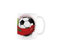 Portugal Football Mug - Football Team Portuguese Flag Sports Championship Tournament Games Gift - Tea/Coffee Ceramic Red & White Cup Present