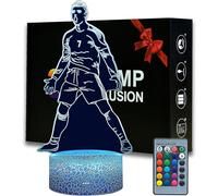 Portugal Football Player Ronaldo #7 Night Light For Boys,16 Color Changing Dimmable With Remote Room Football Decor,desk Lamp For Football Fans Kids T