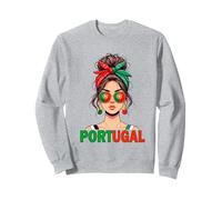 Portugal Girl Portuguese Girl Woman Portugal Flag Patriotic Sweatshirt