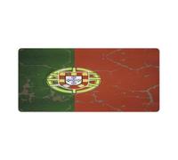 Portugal Glorious Flag Rectangular Non-Slip Mouse Pads Rubber Base Desk Mat for Home Office 40x90cm