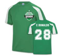 Portugal Junior Ronaldo Sporting Lisbon Sports Training Jersey in Green | Size: 12-13 Years Portugal Green 12-13 Years