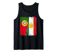 Portugal Kurdistan Half Flag Portuguese Kurdish Jersey Tank Top
