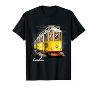 Portugal Lisbon Shirt Lisboa Cable Car Travel Tram Souvenir T-Shirt