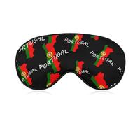 Portugal Map Flag Blackout Sleep Mask for Side Sleeper Soft Covers for Travel Essentials Nap