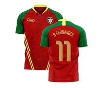 Portugal Men's 2025/2026 Home Concept Football Kit - Airo - Bruno Fernandes in Red | Size: Medium Portugal Red M