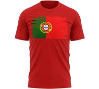 Portugal Mens T Shirt Portuguese Football Fan Soccer Tee, XXL, Red