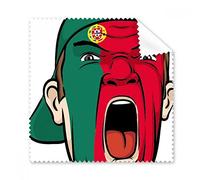Portugal National Flag Facial Painting Makeup Mask Screaming Cap Glasses Cloth Cleaning Cloth Gift Phone Screen Cleaner 5pcs