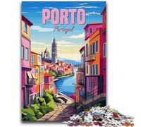 Portugal Porto Jigsaw Puzzles for Adults 1000, Educational Games Home Decoration Suitable for Desktop Decoration 1000pcs (50x75cm)