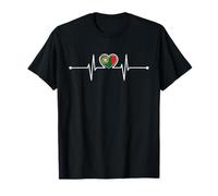 Portugal Soccer Heartbeat Portuguese Football Sport Lover Fan T-Shirt