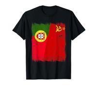Portugal Soviet Union Flag Portuguese CCCP Heritage T-Shirt