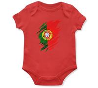 Portugal Torn Babygrow Polish Babies Boy Girl Portuguese Football Vest, 3-6 Months, Red