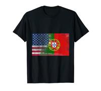 Portuguese American Half Portugal Half America Flag Shirt T-Shirt