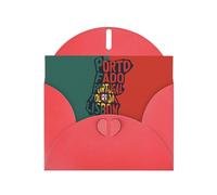 Portuguese cities Greeting Card With Envelope, Birthday Card, Christmas Card, Invitation Card, 3 Colors