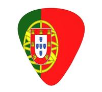 Portuguese flag 12 Pack Guitar Picks Plectrums,4 pieces in each of 3 sizes, Suitable for a wide range of stringed instruments