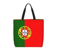 Portuguese Flag Basic Models Tote Bag With Zipper With Inner Pockets,Laptop Work Tote Bag For Sport,Travel