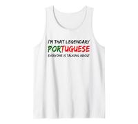 Portuguese Flag Funny Portugal Tank Top