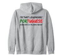Portuguese Flag Funny Portugal Zip Hoodie