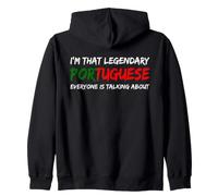 Portuguese Flag Funny Portugal Zip Hoodie