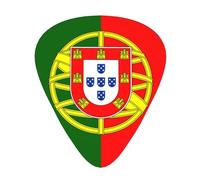 Portuguese flag Guitar picks, 12-pack of wear-resistant guitar picks for guitar, bass, electric guitar, ukulele, thin, medium and heavy