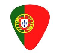 Portuguese flag Guitar picks, 12 pieces per pack, 3 different thicknesses, suitable for guitar, bass, ukulele and other instruments.