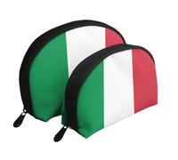 Portuguese flag Moon Cosmetic Bag, Travel Makeup Pouch, Portable Waterproof Cosmetic Pouch for Girls Women., Italian Flag, One Size