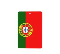 Portuguese Flag Pattern Car Air Fresheners 4 Pcs Rectangle Hanging Aromatherapy Tablets Scented Fresheners For Bedroom Bathroom