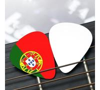 Portuguese flag Patterned guitar pick set - (thin/medium/thick), widely compatible with all kinds of stringed instruments,