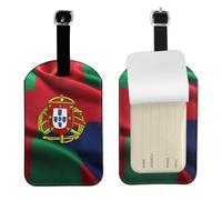 Portuguese Flag Print Bag Tags Stylish Luggage Tag 4.3 x 2.76 Inch Essential Travel Accessory Suitcases